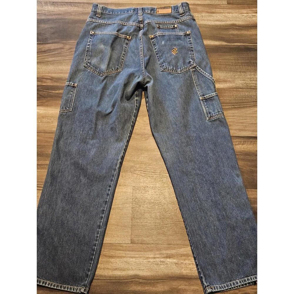 Vintage Y2K Rocawear Baggy Jeans 34X 34 Hip Hop Skate Denim Streetwear